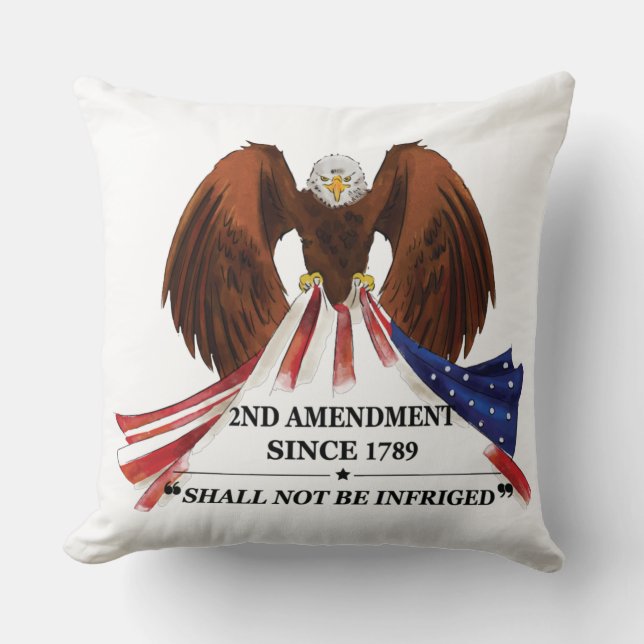 2nd Amendment  Throw Pillow (Front)