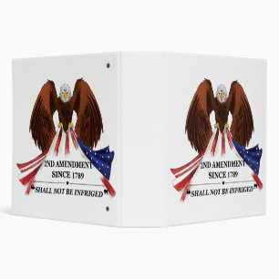 2nd Amendment Throw Pillow 3 Ring Binder