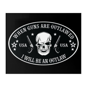 2nd Amendment  Throw Pillow Acrylic Print