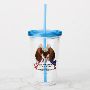 2nd Amendment Throw Pillow Acrylic Tumbler