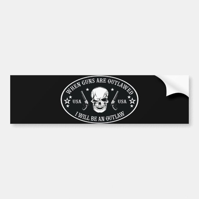 2nd Amendment  Throw Pillow Bumper Sticker (Front)