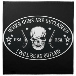 2nd Amendment Throw Pillow Cloth Napkin