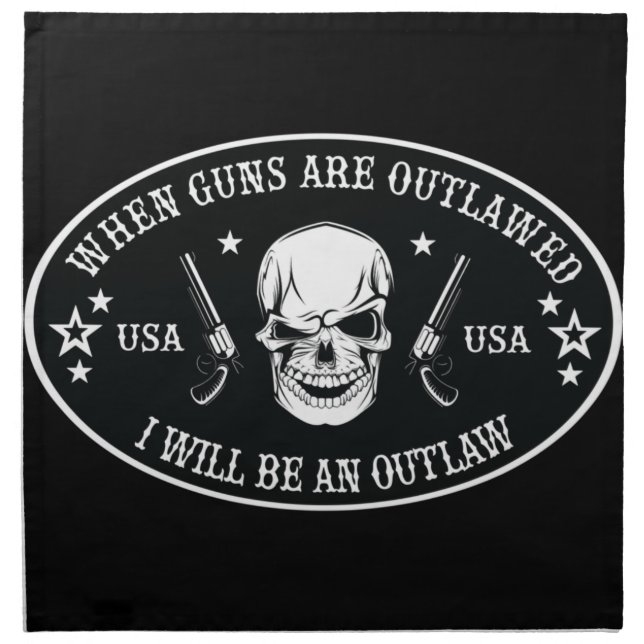 2nd Amendment  Throw Pillow Cloth Napkin (Front)