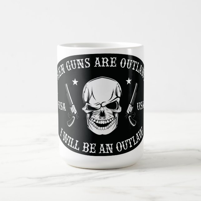2nd Amendment  Throw Pillow Color Morph Mug (Center)
