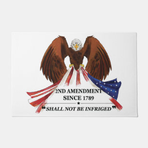 2nd Amendment Throw Pillow Doormat