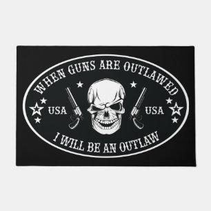 2nd Amendment Throw Pillow Doormat