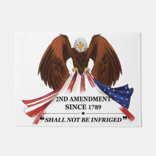 2nd Amendment Throw Pillow Doormat