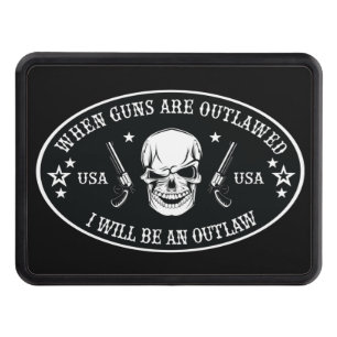 2nd Amendment  Throw Pillow Hitch Cover