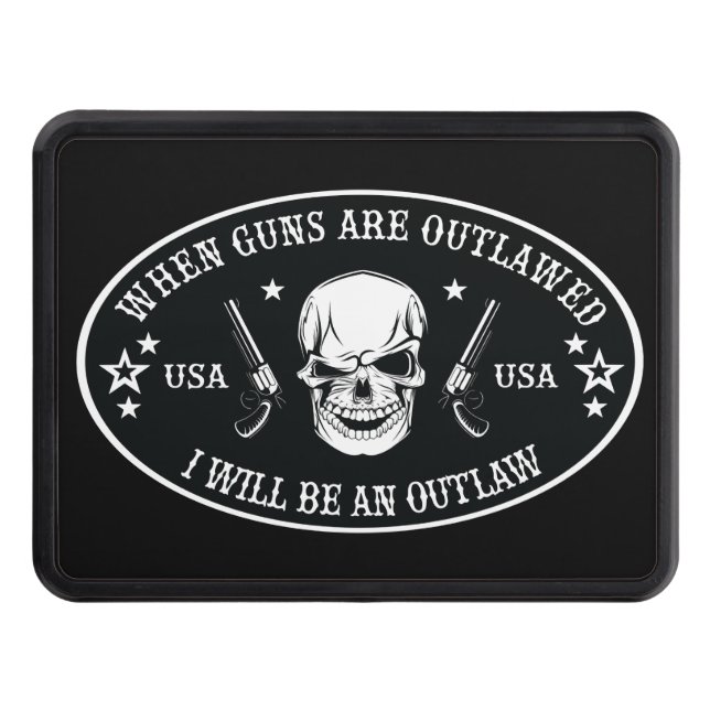 2nd Amendment  Throw Pillow Hitch Cover (Front)
