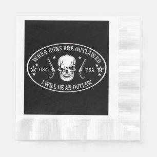 2nd Amendment Throw Pillow Napkins