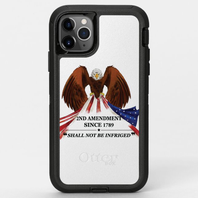 2nd Amendment  Throw Pillow Otterbox iPhone Case (Back)