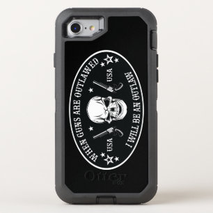 2nd Amendment  Throw Pillow OtterBox Defender iPhone SE/8/7 Case