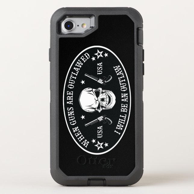 2nd Amendment  Throw Pillow Otterbox iPhone Case (Back)