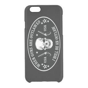 2nd Amendment Throw Pillow Clear iPhone 6/6S Case
