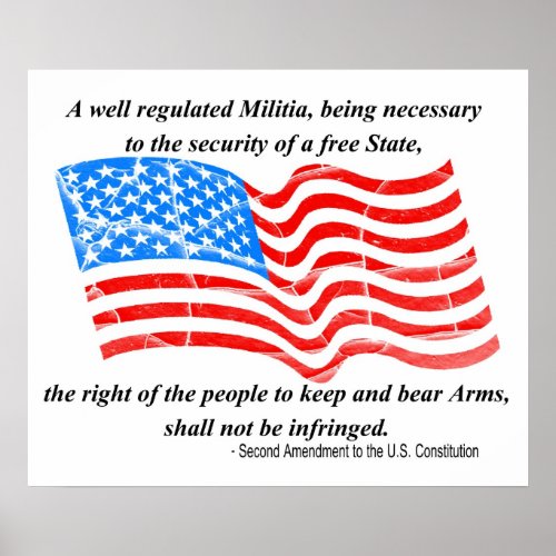 2nd Amendment to the Constitution Poster