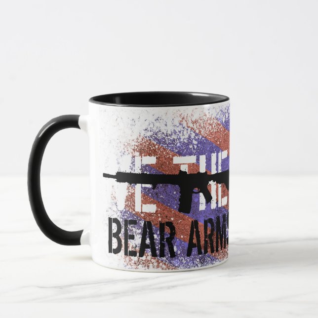2nd Amendment, US Flag and AR-15 Mug (Left)