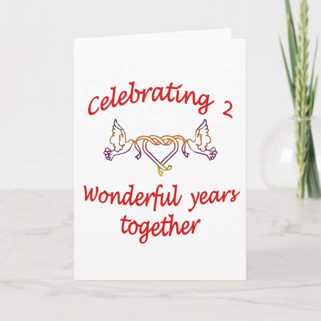 2nd. ANNIVERSARY Card (Front)