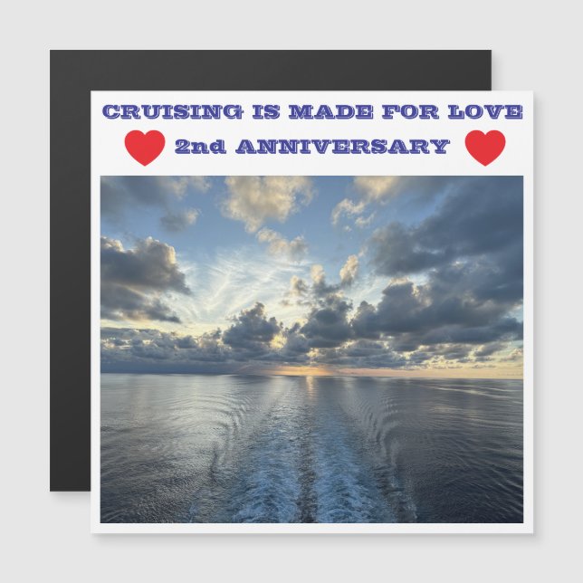 2nd ANNIVERSARY CRUISE DOOR MAGNET (Front/Back)