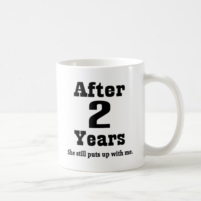 2nd Anniversary (Funny) Coffee Mug (Right)