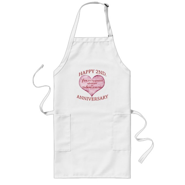 2nd. Anniversary Long Apron (Front)