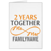 2nd Anniversary Mr. & Mrs Infinity Personalized (Front)
