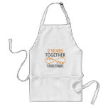 2nd Anniversary Mr. &amp; Mrs Infinity Personalized Adult Apron at Zazzle