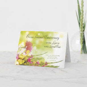 2nd Anniversary of Loss of Loved One’s Death Card