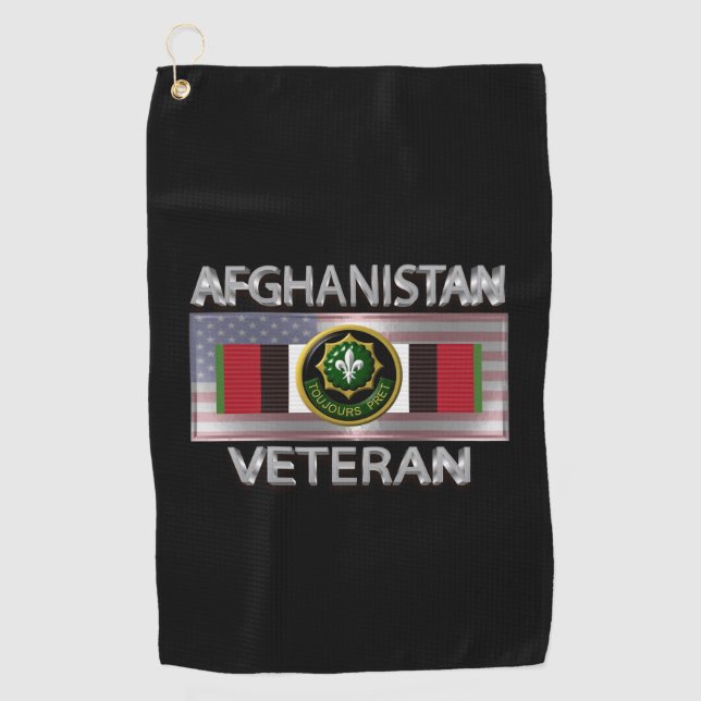 2nd Armored Cavalry Afghanistan Veteran Golf Towel (Front)