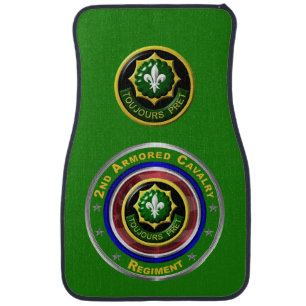 2nd Armored Cavalry “Always Ready”  Car Floor Mat