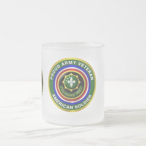 2nd Armored Cavalry  Frosted Glass Coffee Mug