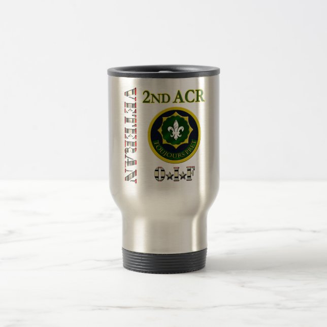 2nd Armored Cavalry OIF Travel Mug (Center)