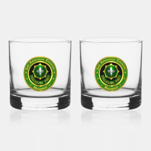  2nd Armored Cavalry Regiment ACR Whiskey Glass