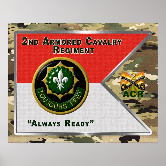 2nd Armored Cavalry Regiment “Always Ready” Poster (Front)