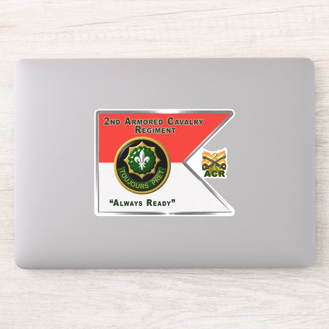 2nd Armored Cavalry Regiment “Always Ready” Sticker (Computer)