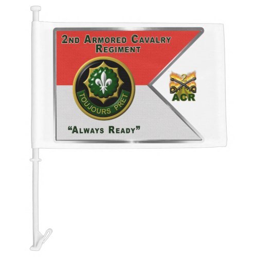 2nd Armored Cavalry Regiment  Car Flag
