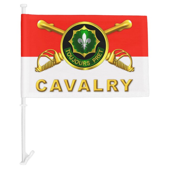 2nd Armored Cavalry Regiment Car Flag (Front)