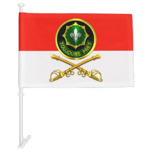2nd Armored Cavalry Regiment Car Flag