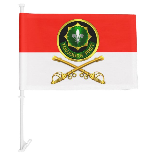 2nd Armored Cavalry Regiment Car Flag (Front)