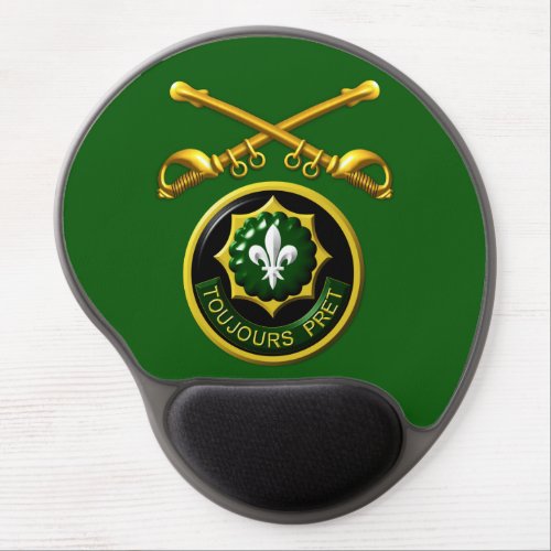 2nd Armored Cavalry Regiment Crossed Sabers Gel Mouse Pad