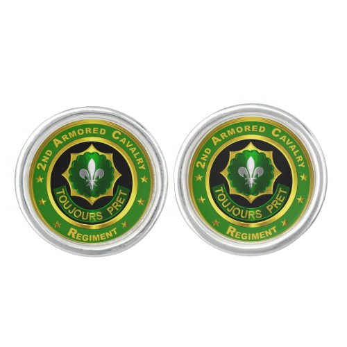 2nd Armored Cavalry Regiment Cufflinks