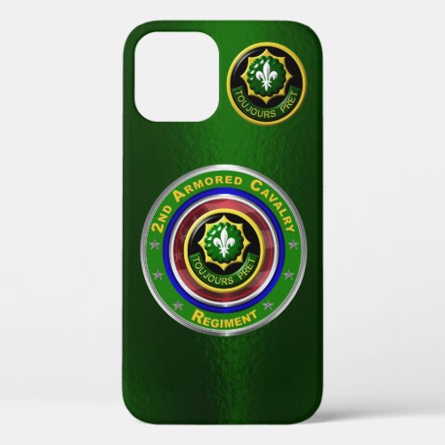 2nd Armored Cavalry Regiment Customized iPhone 12 Case