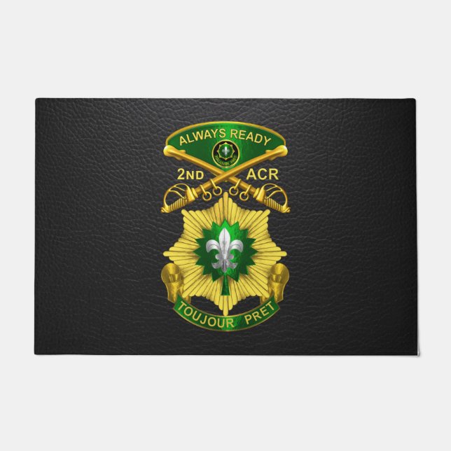 2nd Armored Cavalry Regiment  Doormat (Front)
