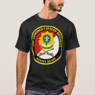 2nd Armored Cavalry Regiment DUI Red White Always T-Shirt