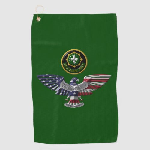 2nd Armored Cavalry Regiment Eagle Golf Towel