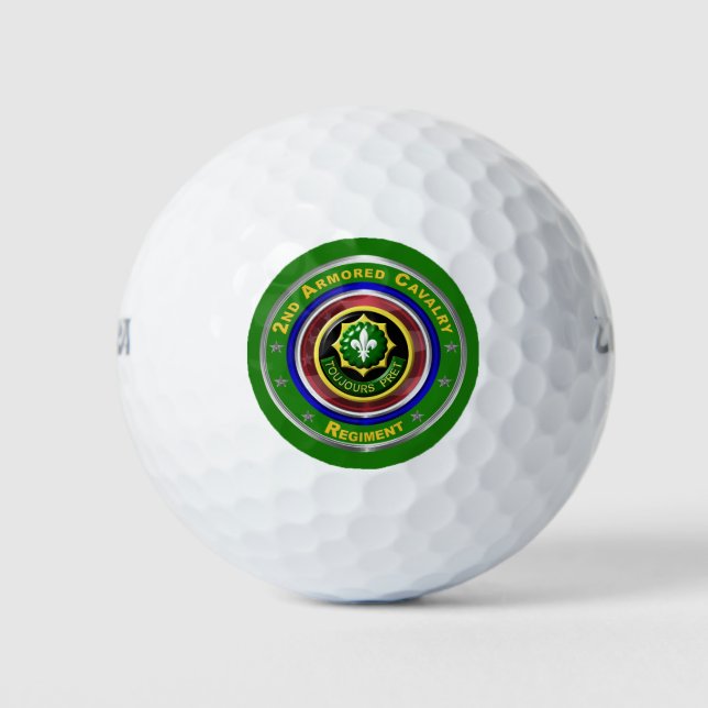 2nd Armored Cavalry Regiment Golf Balls (Front)