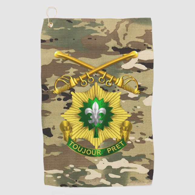 2nd Armored Cavalry Regiment   Golf Towel (Front)