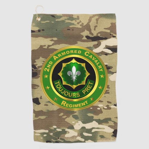 2nd Armored Cavalry Regiment  Golf Towel