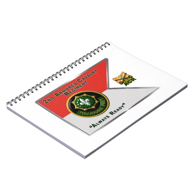 2nd Armored Cavalry Regiment Guidon Notebook (Left Side)