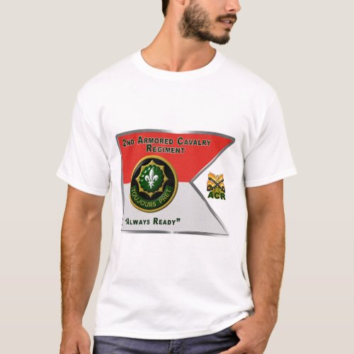 2nd Armored Cavalry Regiment Guidon T_Shirt