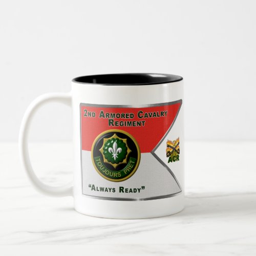 2nd Armored Cavalry Regiment Guidon Two_Tone Coffee Mug